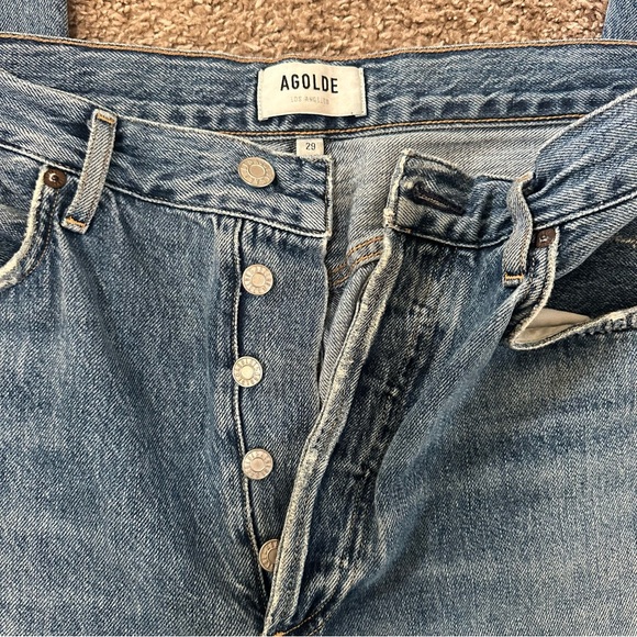 Agolde Riley High Rise Straight Crop - Picture 4 of 7